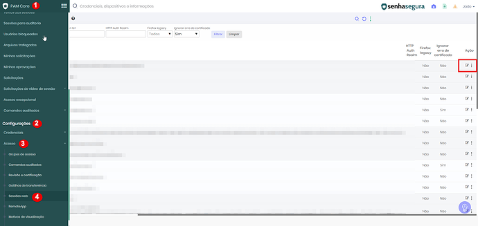 sessões web pt
