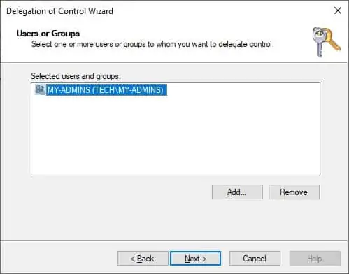 Active Directory - Delegate Permissions